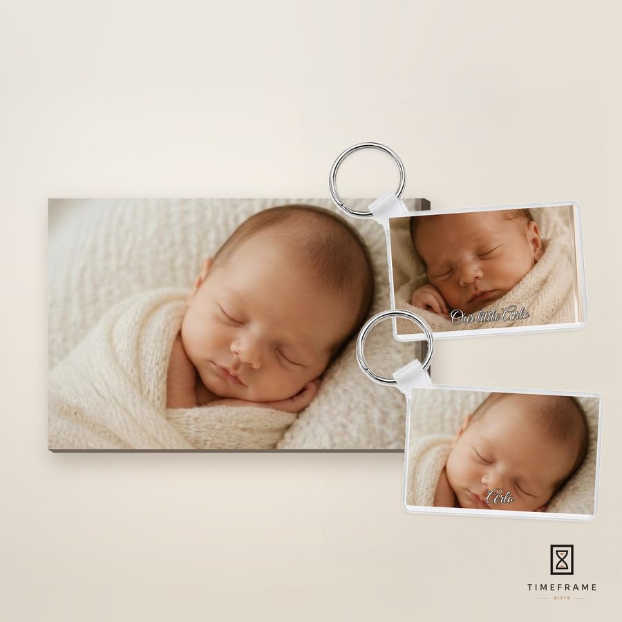 Large Canvas + 2 Key Rings